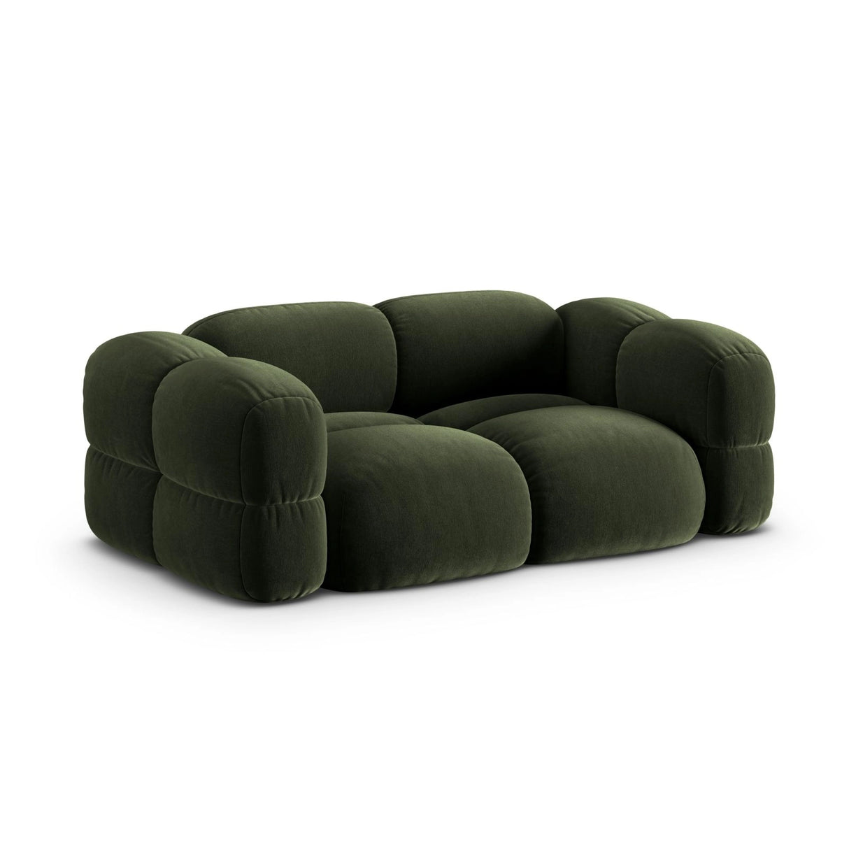 Loretto 3-Sitzer Sofa aus Samt in Grün (Vogue 11), 210x100x68 cm von Cosmopolitan Design – Bild 4