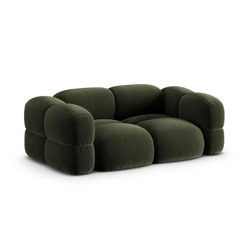 Loretto 3-Sitzer Sofa aus Samt in Grün (Vogue 11), 210x100x68 cm von Cosmopolitan Design – Bild 4