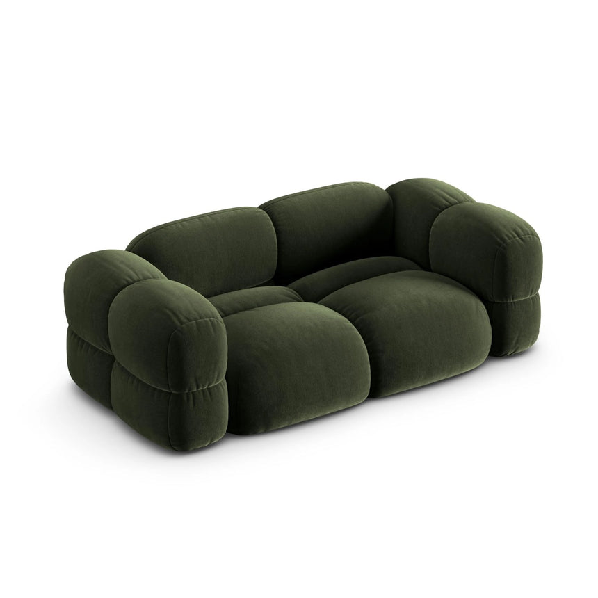 Loretto 3-Sitzer Sofa aus Samt in Grün (Vogue 11), 210x100x68 cm von Cosmopolitan Design – Bild 5