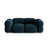 Loretto 3-Sitzer Sofa aus Samt in Tiefes Petrol (Vogue 13), 210x100x68 cm von Cosmopolitan Design – Bild 1