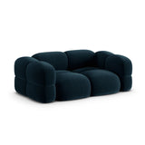 Loretto 3-Sitzer Sofa aus Samt in Tiefes Petrol (Vogue 13), 210x100x68 cm von Cosmopolitan Design – Bild 4