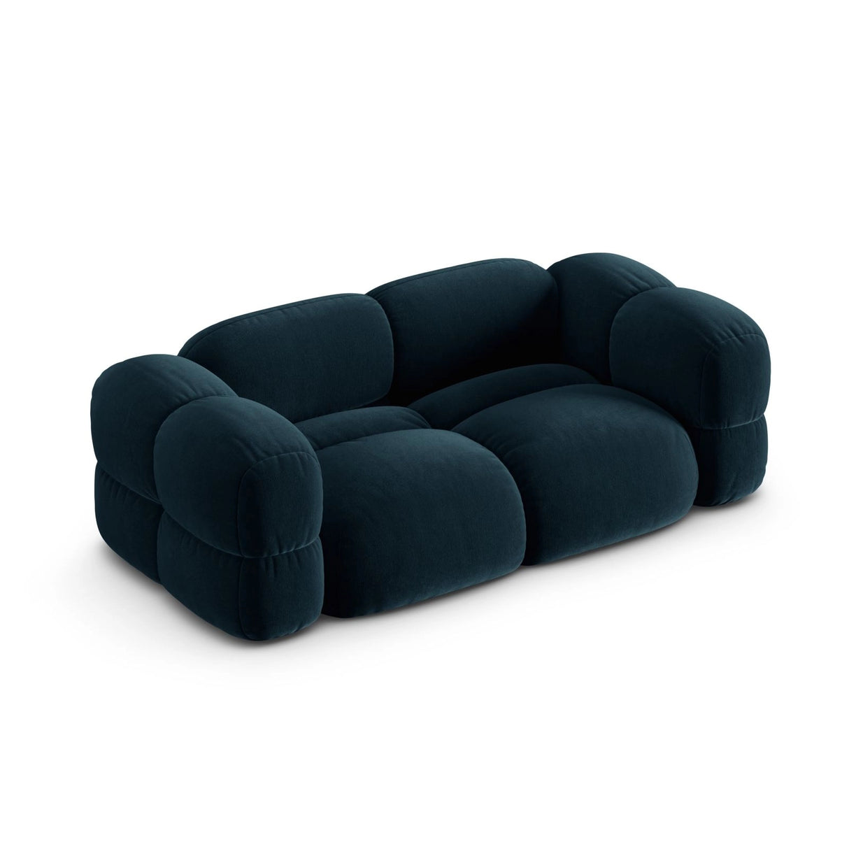 Loretto 3-Sitzer Sofa aus Samt in Tiefes Petrol (Vogue 13), 210x100x68 cm von Cosmopolitan Design – Bild 5
