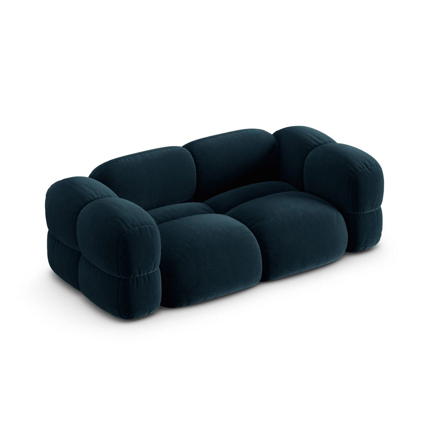 Loretto 3-Sitzer Sofa aus Samt in Tiefes Petrol (Vogue 13), 210x100x68 cm von Cosmopolitan Design – Bild 5