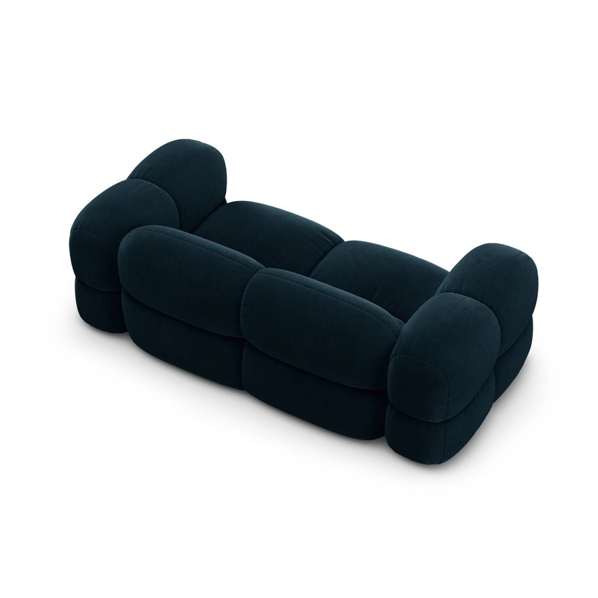 Loretto 3-Sitzer Sofa aus Samt in Tiefes Petrol (Vogue 13), 210x100x68 cm von Cosmopolitan Design – Bild 6