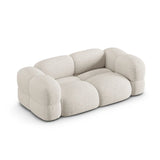 Loretto 3-Sitzer Sofa aus Strukturierter Stoff in Beige (Sorella 03), 210x100x68 cm von Cosmopolitan Design – Bild 5