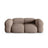 Loretto 3-Sitzer Sofa aus Strukturierter Stoff in Cappuccino (Sorella 21), 210x100x68 cm von Cosmopolitan Design – Bild 1