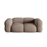 Loretto 3-Sitzer Sofa aus Strukturierter Stoff in Cappuccino (Sorella 21), 210x100x68 cm von Cosmopolitan Design – Bild 1