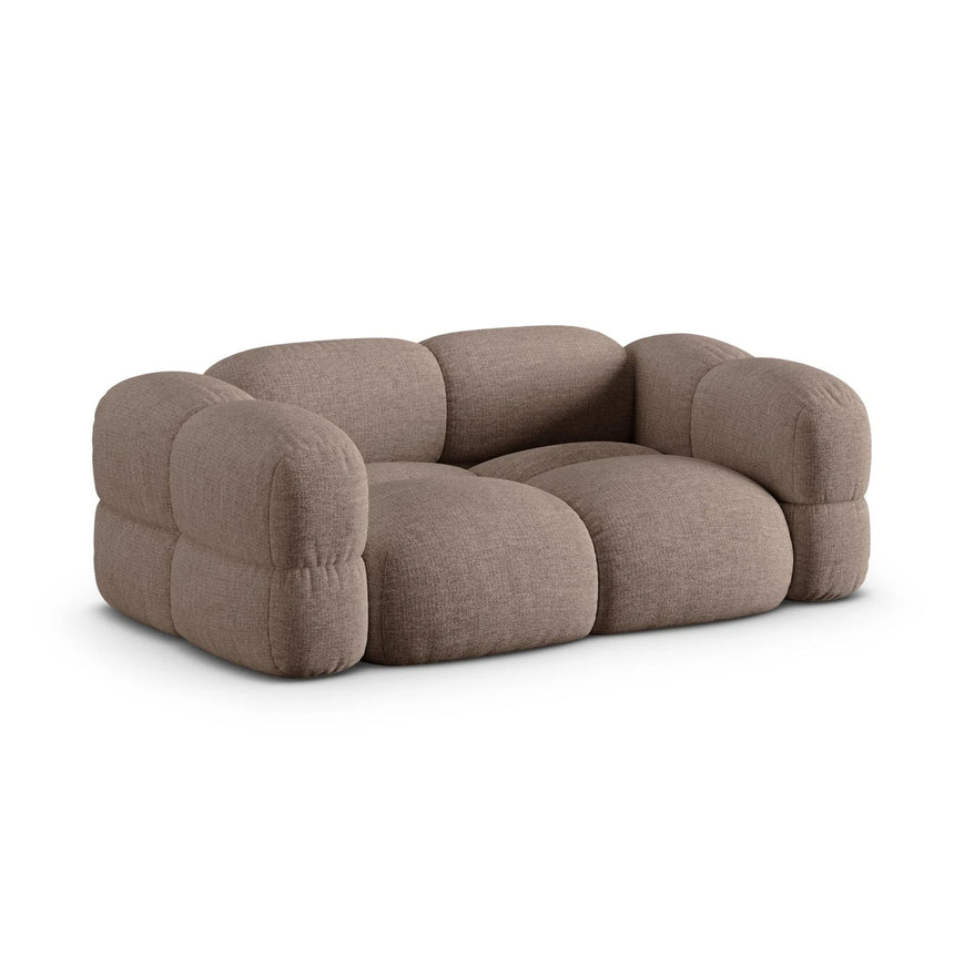 Loretto 3-Sitzer Sofa aus Strukturierter Stoff in Cappuccino (Sorella 21), 210x100x68 cm von Cosmopolitan Design – Bild 4