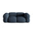 Loretto 3-Sitzer Sofa aus Strukturierter Stoff in Dunkelblau (Sorella 77), 210x100x68 cm von Cosmopolitan Design – Bild 1