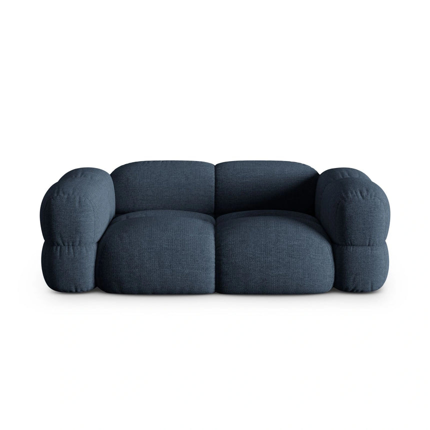 Loretto 3-Sitzer Sofa aus Strukturierter Stoff in Dunkelblau (Sorella 77), 210x100x68 cm von Cosmopolitan Design – Bild 1