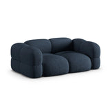 Loretto 3-Sitzer Sofa aus Strukturierter Stoff in Dunkelblau (Sorella 77), 210x100x68 cm von Cosmopolitan Design – Bild 4