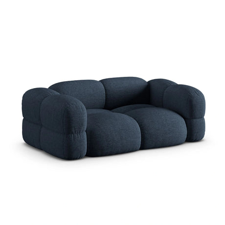 Loretto 3-Sitzer Sofa aus Strukturierter Stoff in Dunkelblau (Sorella 77), 210x100x68 cm von Cosmopolitan Design – Bild 4