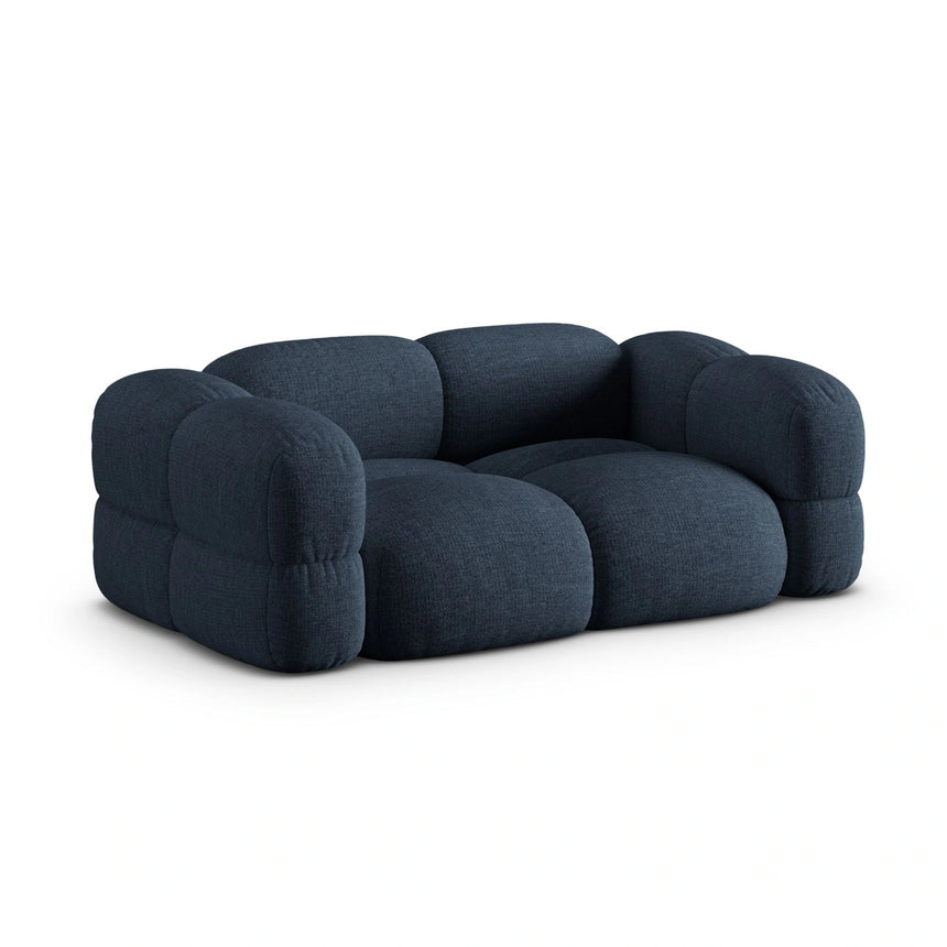 Loretto 3-Sitzer Sofa aus Strukturierter Stoff in Dunkelblau (Sorella 77), 210x100x68 cm von Cosmopolitan Design – Bild 4