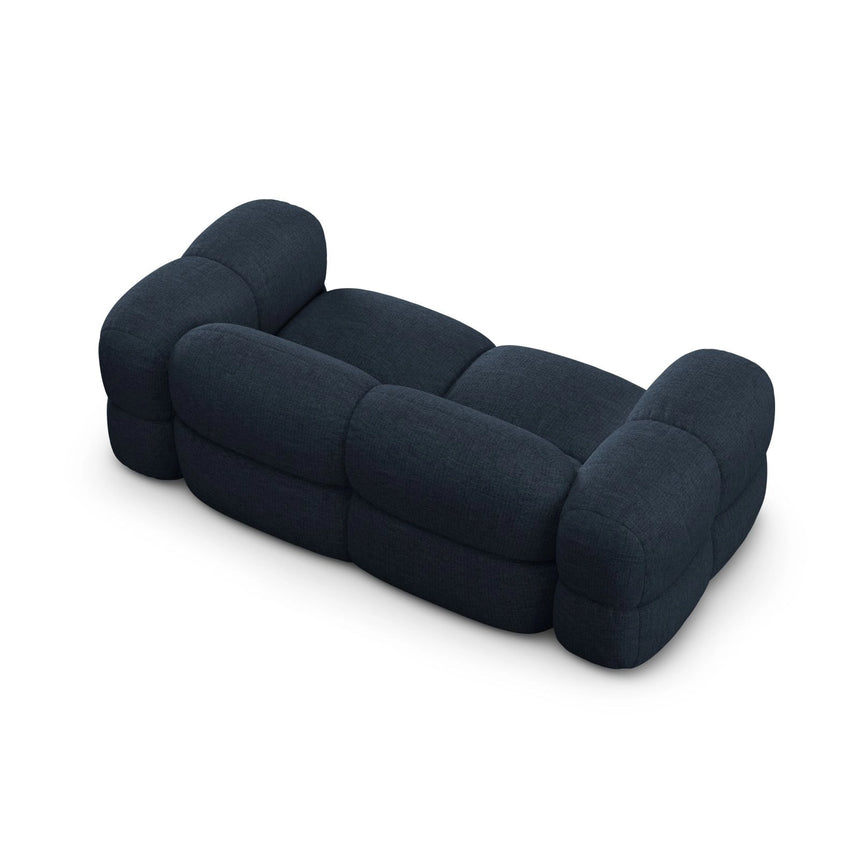 Loretto 3-Sitzer Sofa aus Strukturierter Stoff in Dunkelblau (Sorella 77), 210x100x68 cm von Cosmopolitan Design – Bild 6
