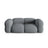 Loretto 3-Sitzer Sofa aus Strukturierter Stoff in Grau (Sorella 89), 210x100x68 cm von Cosmopolitan Design – Bild 1