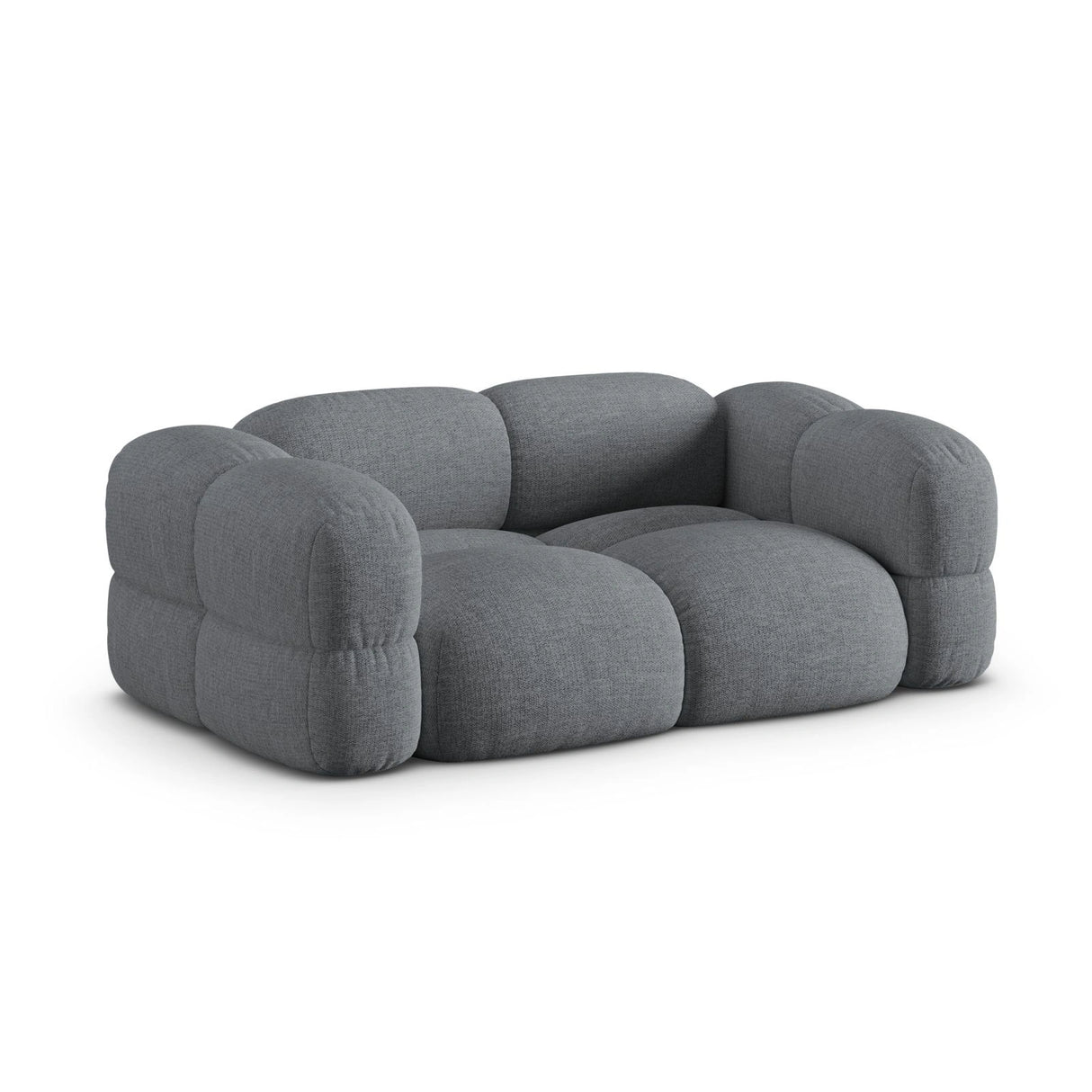 Loretto 3-Sitzer Sofa aus Strukturierter Stoff in Grau (Sorella 89), 210x100x68 cm von Cosmopolitan Design – Bild 4