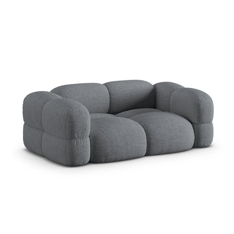 Loretto 3-Sitzer Sofa aus Strukturierter Stoff in Grau (Sorella 89), 210x100x68 cm von Cosmopolitan Design – Bild 4