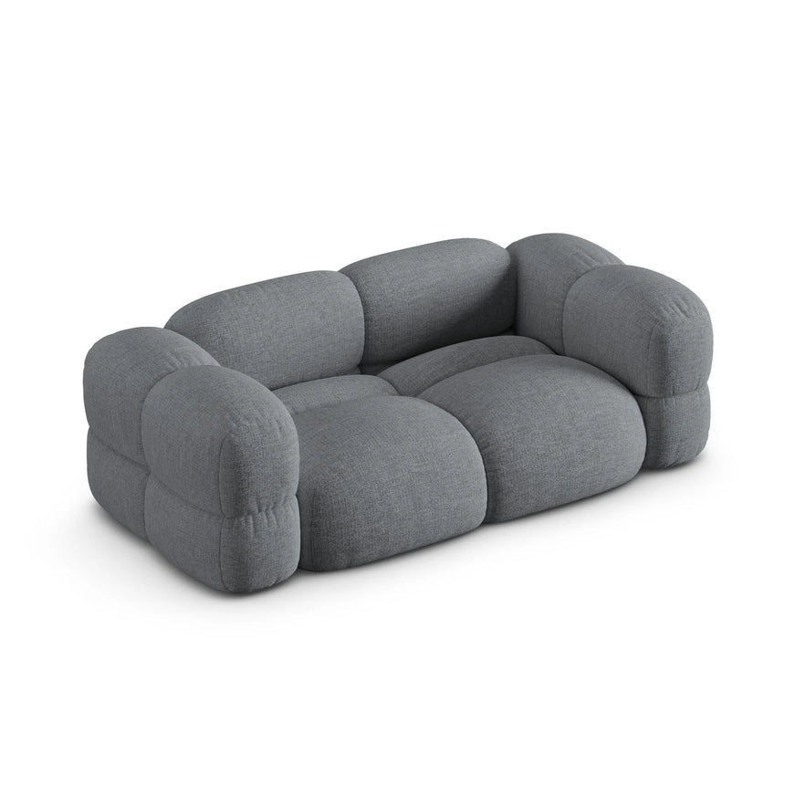 Loretto 3-Sitzer Sofa aus Strukturierter Stoff in Grau (Sorella 89), 210x100x68 cm von Cosmopolitan Design – Bild 5
