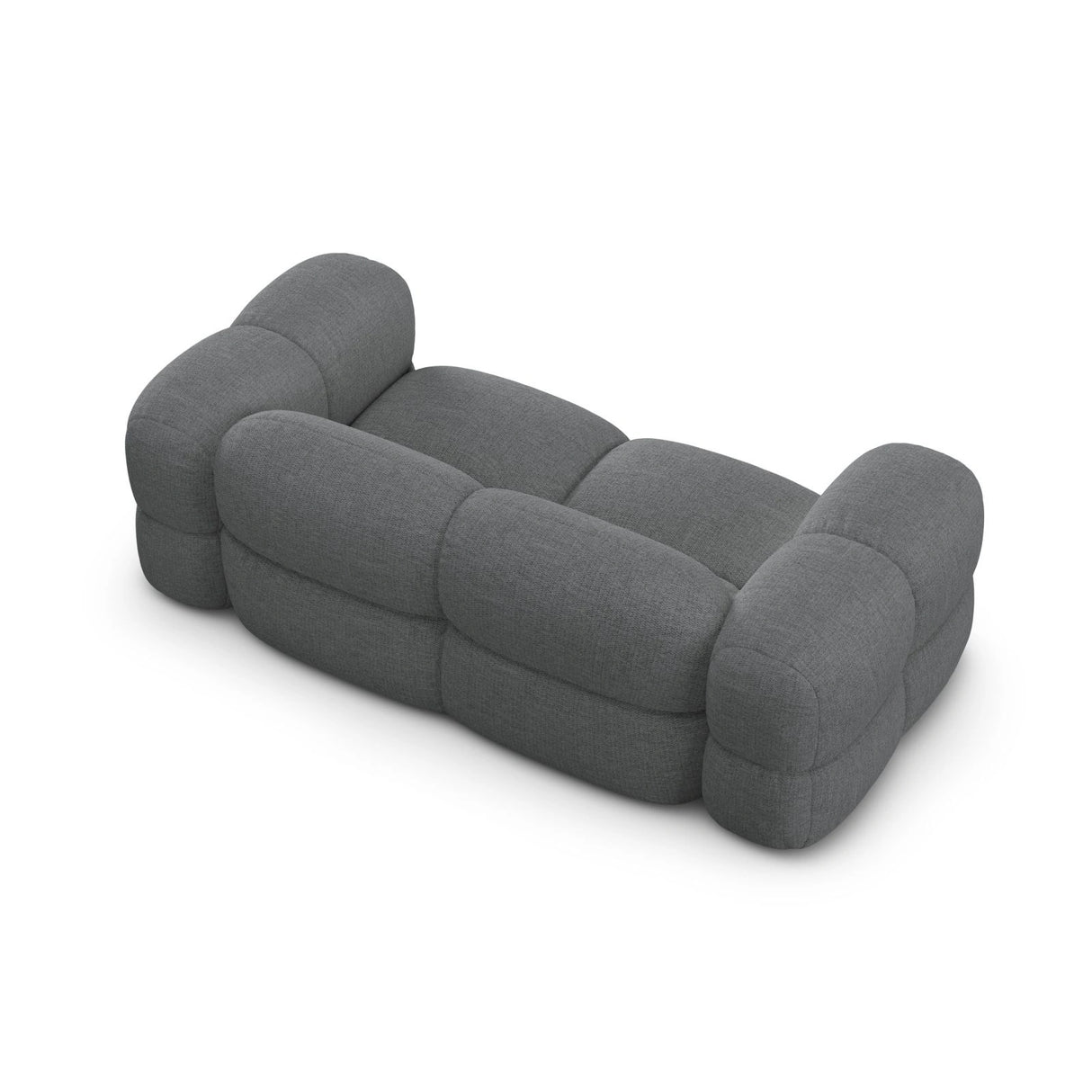 Loretto 3-Sitzer Sofa aus Strukturierter Stoff in Grau (Sorella 89), 210x100x68 cm von Cosmopolitan Design – Bild 6
