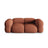 Loretto 3-Sitzer Sofa aus Strukturierter Stoff in Koralle (Sorella 58), 210x100x68 cm von Cosmopolitan Design – Bild 1