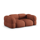 Loretto 3-Sitzer Sofa aus Strukturierter Stoff in Koralle (Sorella 58), 210x100x68 cm von Cosmopolitan Design – Bild 4