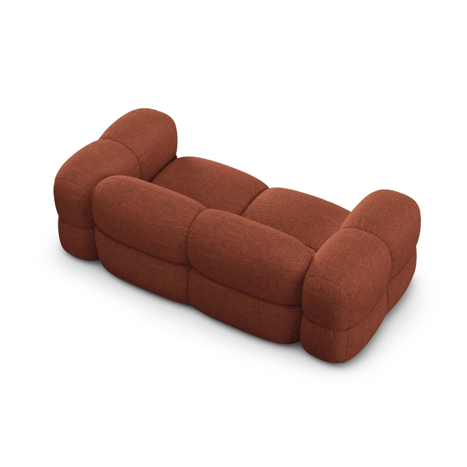 Loretto 3-Sitzer Sofa aus Strukturierter Stoff in Koralle (Sorella 58), 210x100x68 cm von Cosmopolitan Design – Bild 6
