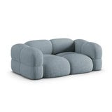 Loretto 3-Sitzer Sofa aus Strukturierter Stoff in Pastellblau (Sorella 70), 210x100x68 cm von Cosmopolitan Design – Bild 4