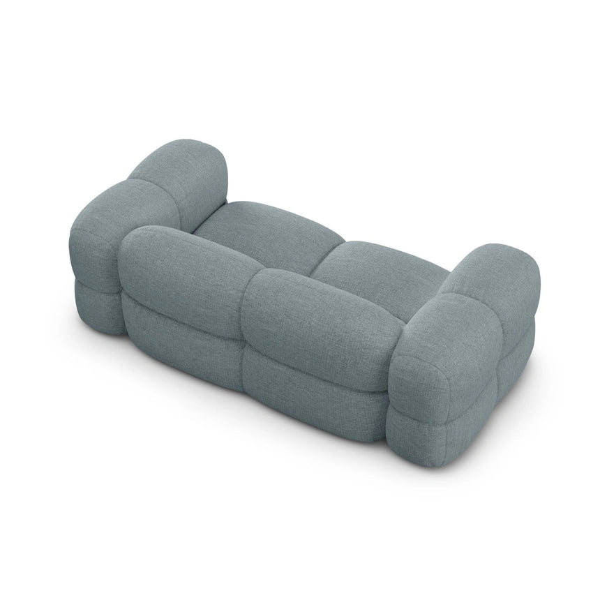 Loretto 3-Sitzer Sofa aus Strukturierter Stoff in Pastellblau (Sorella 70), 210x100x68 cm von Cosmopolitan Design – Bild 6