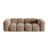 Loretto 4-Sitzer Sofa aus Samt in Dunkelbeige (Vogue 3), 250x100x68 cm von Cosmopolitan Design – Bild 1