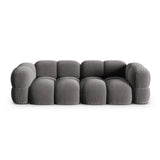 Loretto 4-Sitzer Sofa aus Samt in Grau (Vogue 15), 250x100x68 cm von Cosmopolitan Design – Bild 1
