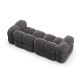 Loretto 4-Sitzer Sofa aus Samt in Grau (Vogue 15), 250x100x68 cm von Cosmopolitan Design – Bild 6