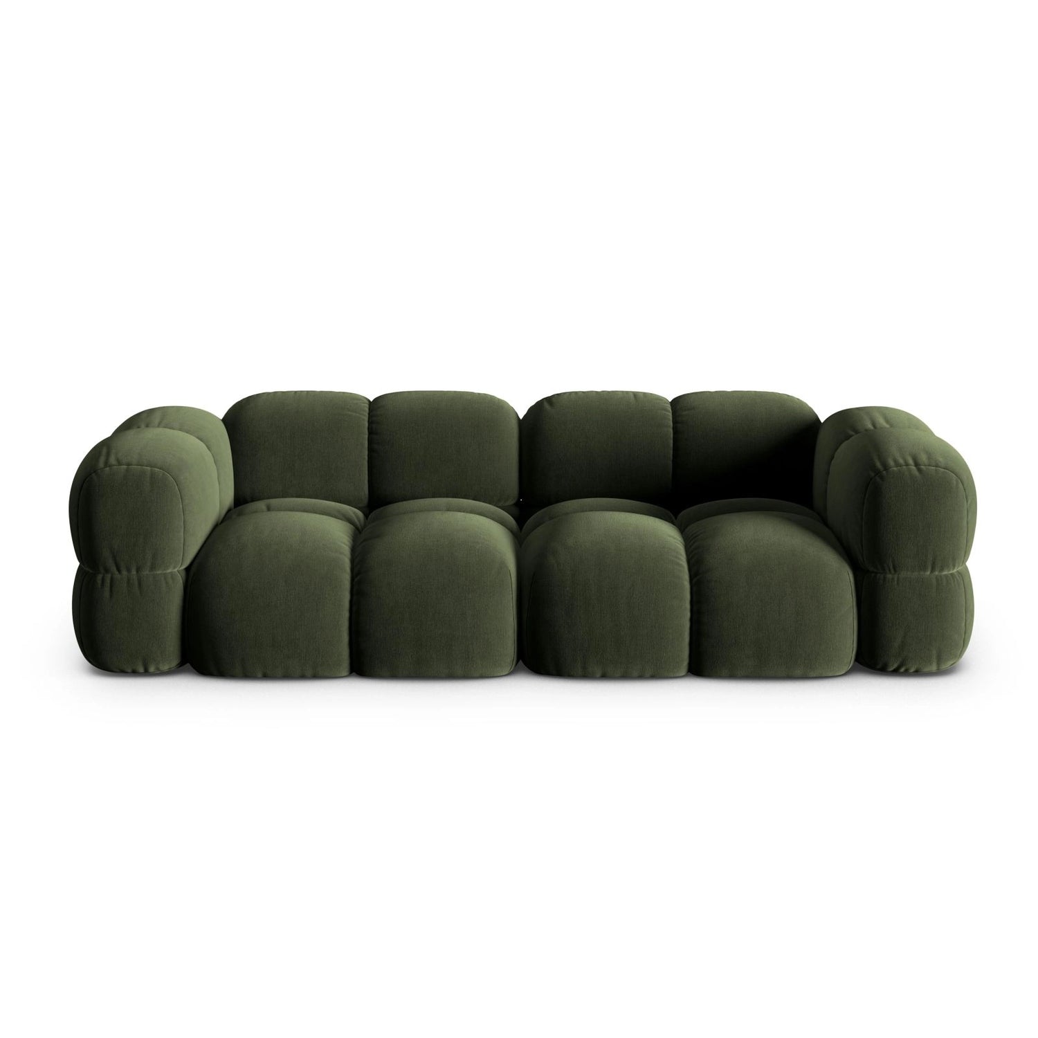 Loretto 4-Sitzer Sofa aus Samt in Grün (Vogue 11), 250x100x68 cm von Cosmopolitan Design – Bild 1