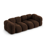 Loretto 4-Sitzer Sofa aus Samt in Schokolade (Vogue 6), 250x100x68 cm von Cosmopolitan Design – Bild 5
