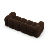 Loretto 4-Sitzer Sofa aus Samt in Schokolade (Vogue 6), 250x100x68 cm von Cosmopolitan Design – Bild 6
