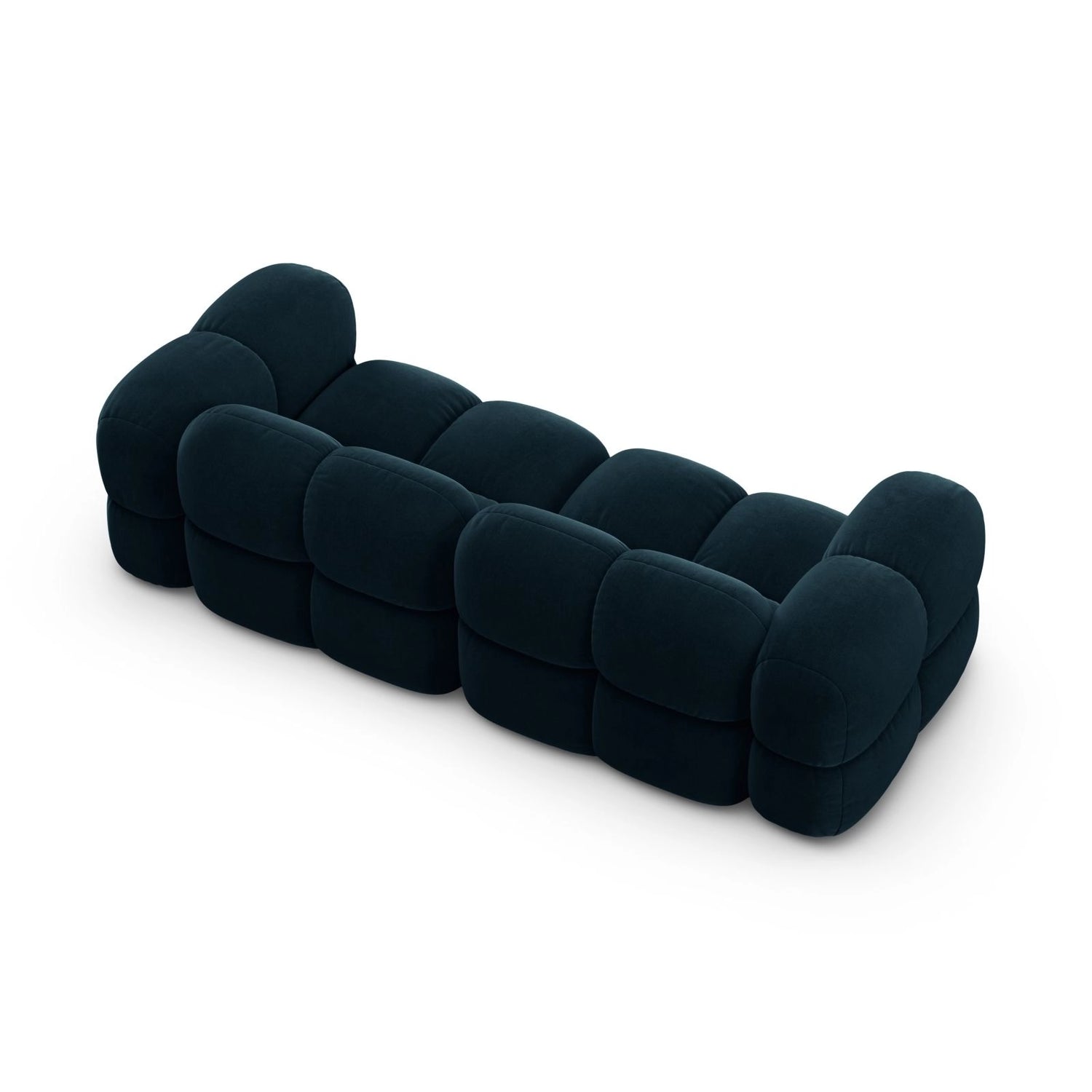 Loretto 4-Sitzer Sofa aus Samt in Tiefes Petrol (Vogue 13), 250x100x68 cm von Cosmopolitan Design – Bild 6
