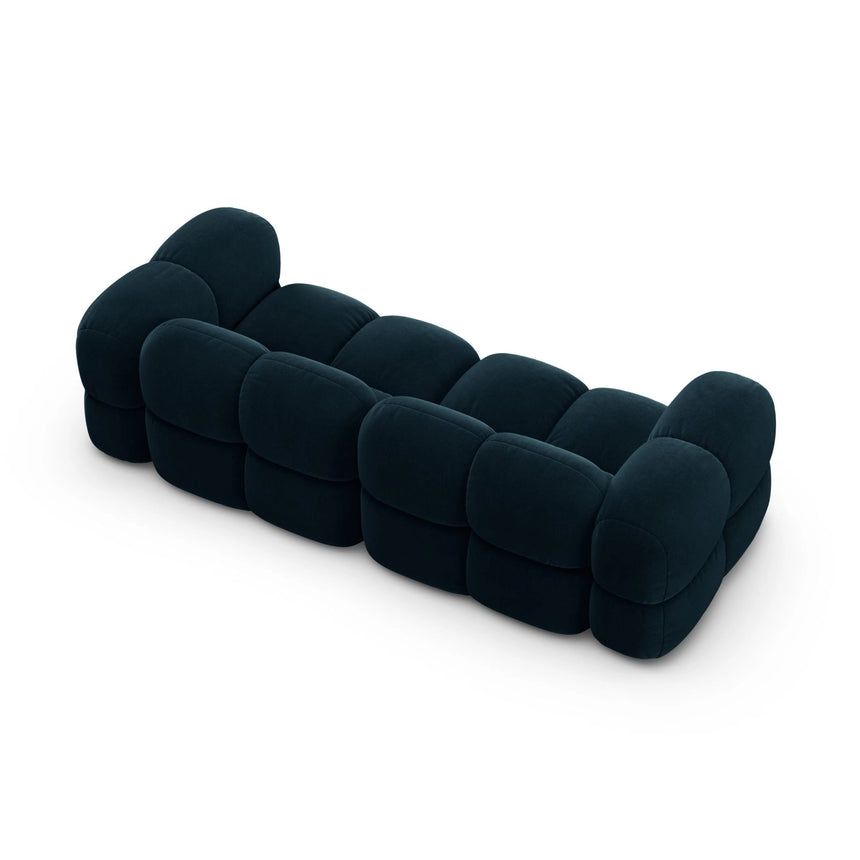 Loretto 4-Sitzer Sofa aus Samt in Tiefes Petrol (Vogue 13), 250x100x68 cm von Cosmopolitan Design – Bild 6