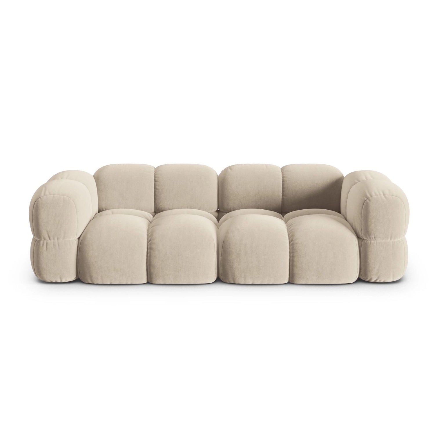 Loretto 4-Sitzer Sofa aus Samt oder Strukturstoff, 250x100x68 cm von Cosmopolitan Design – Bild 1
