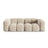 Loretto 4-Sitzer Sofa aus Samt oder Strukturstoff, 250x100x68 cm von Cosmopolitan Design – Bild 1