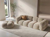 Loretto 4-Sitzer Sofa aus Samt oder Strukturstoff, 250x100x68 cm von Cosmopolitan Design – Bild 2