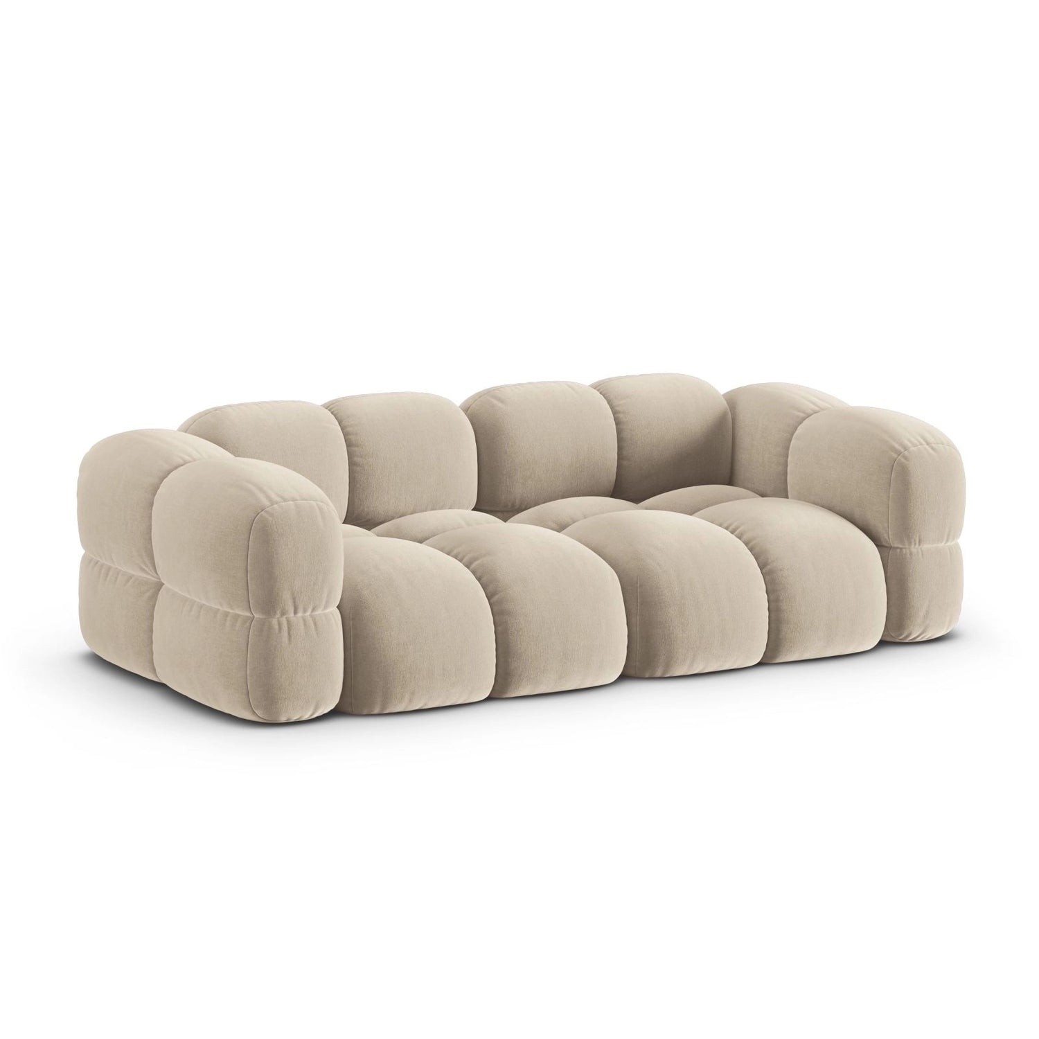 Loretto 4-Sitzer Sofa aus Samt oder Strukturstoff, 250x100x68 cm von Cosmopolitan Design – Bild 4