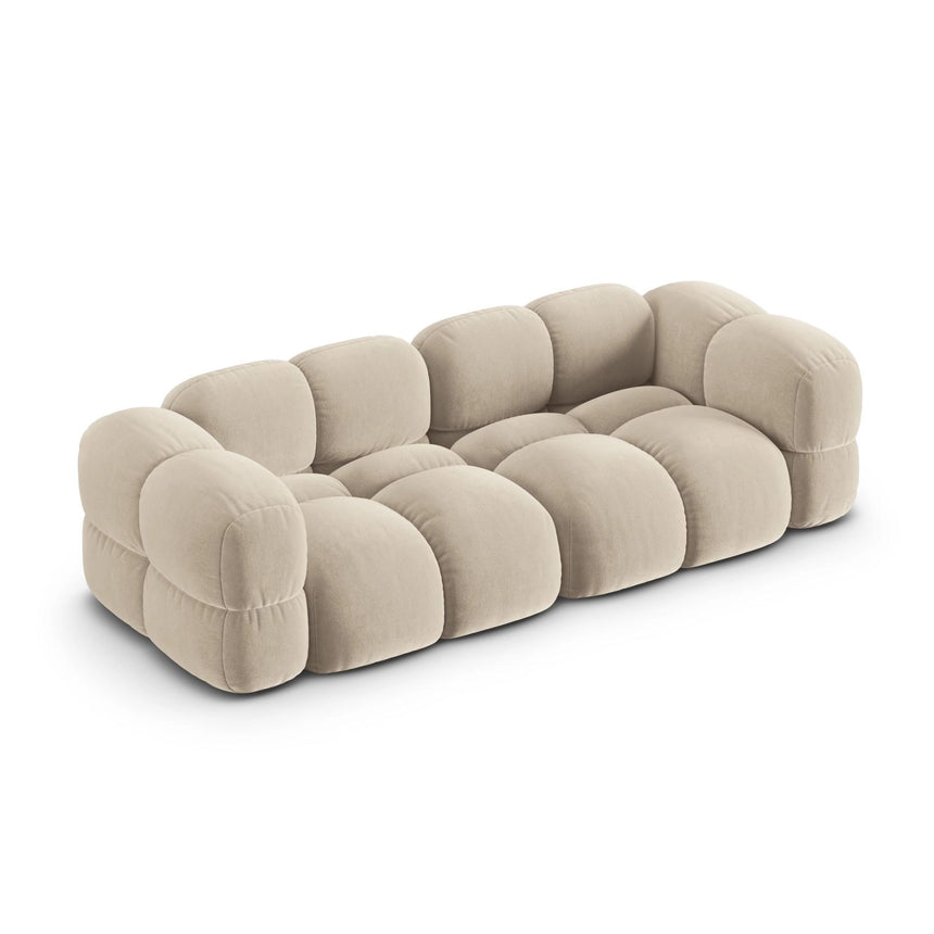 Loretto 4-Sitzer Sofa aus Samt oder Strukturstoff, 250x100x68 cm von Cosmopolitan Design – Bild 5