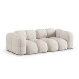 Loretto 4-Sitzer Sofa aus Strukturierter Stoff in Beige (Sorella 03), 250x100x68 cm von Cosmopolitan Design – Bild 4
