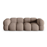 Loretto 4-Sitzer Sofa aus Strukturierter Stoff in Cappuccino (Sorella 21), 250x100x68 cm von Cosmopolitan Design – Bild 1