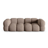 Loretto 4-Sitzer Sofa aus Strukturierter Stoff in Cappuccino (Sorella 21), 250x100x68 cm von Cosmopolitan Design – Bild 1