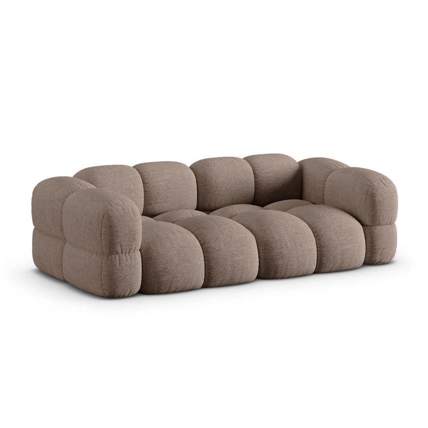 Loretto 4-Sitzer Sofa aus Strukturierter Stoff in Cappuccino (Sorella 21), 250x100x68 cm von Cosmopolitan Design – Bild 4