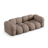 Loretto 4-Sitzer Sofa aus Strukturierter Stoff in Cappuccino (Sorella 21), 250x100x68 cm von Cosmopolitan Design – Bild 5
