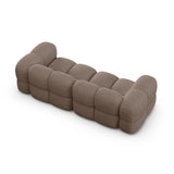 Loretto 4-Sitzer Sofa aus Strukturierter Stoff in Cappuccino (Sorella 21), 250x100x68 cm von Cosmopolitan Design – Bild 6