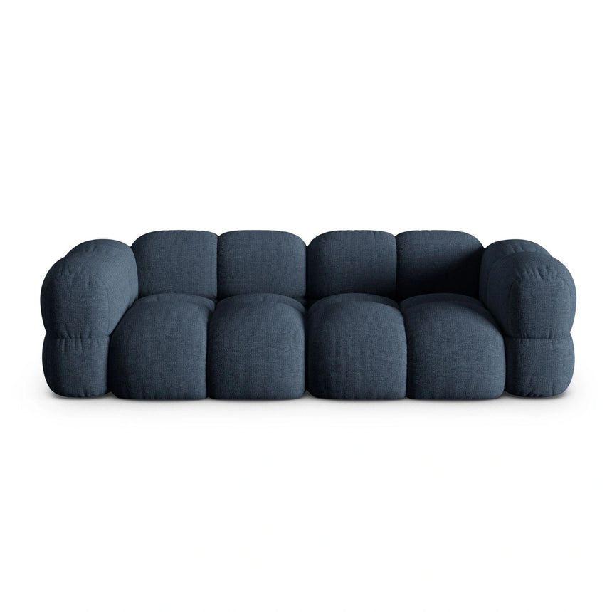 Loretto 4-Sitzer Sofa aus Strukturierter Stoff in Dunkelblau (Sorella 77), 250x100x68 cm von Cosmopolitan Design – Bild 1