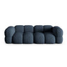 Loretto 4-Sitzer Sofa aus Strukturierter Stoff in Dunkelblau (Sorella 77), 250x100x68 cm von Cosmopolitan Design – Bild 1