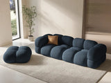Loretto 4-Sitzer Sofa aus Strukturierter Stoff in Dunkelblau (Sorella 77), 250x100x68 cm von Cosmopolitan Design – Bild 2